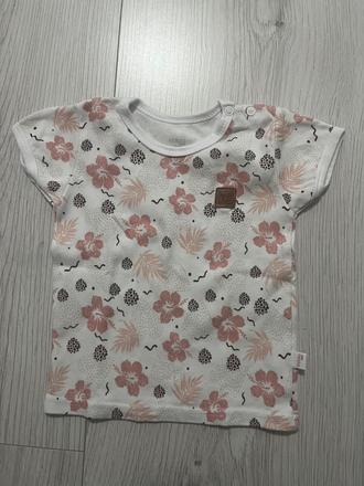 Kvietkované tričko v zemitých farbách, koala baby,80