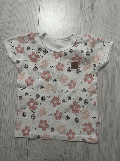 Kvietkované tričko v zemitých farbách, koala baby,80
