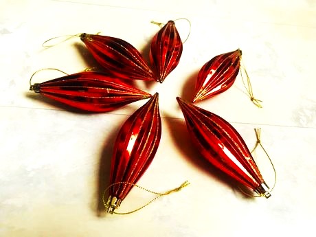 Staré retro ozdoby / 6 ks, 