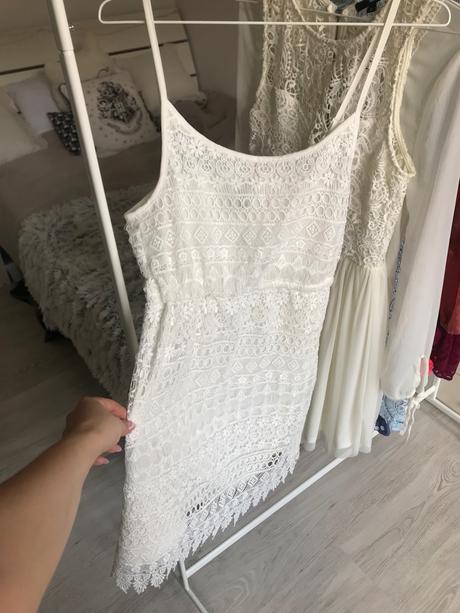 Čipkované šaty, h&m,s