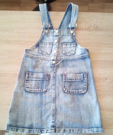 Riflová sukňa na traky, 134