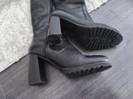 Kožené čižmy solo femme 39, 39