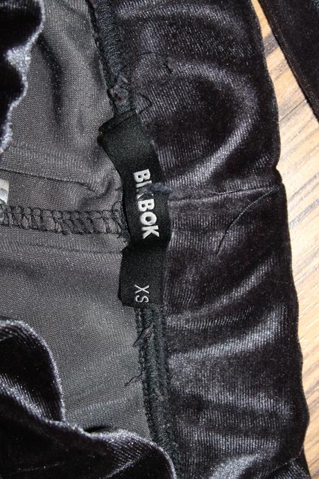 Zamatová súprava bik bok v. xs/s, xs