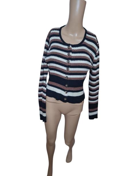 Dámsky svetrík na zapínanie do pása, 42