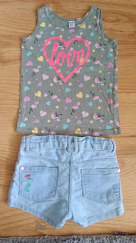 Šortky + tielko 110, takko,110