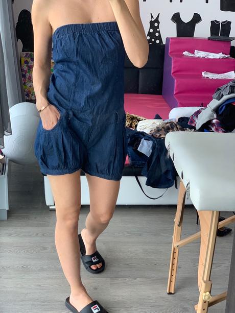 Denimovy damsky overal, m