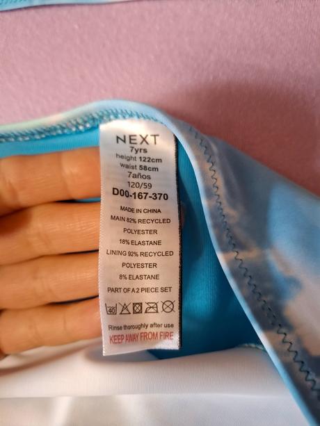 Plavky dievčenské - dvojdielne, next,122