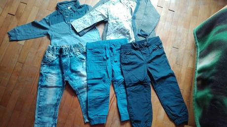 Nohavice,tricko,svetrik kosielka, 86–98