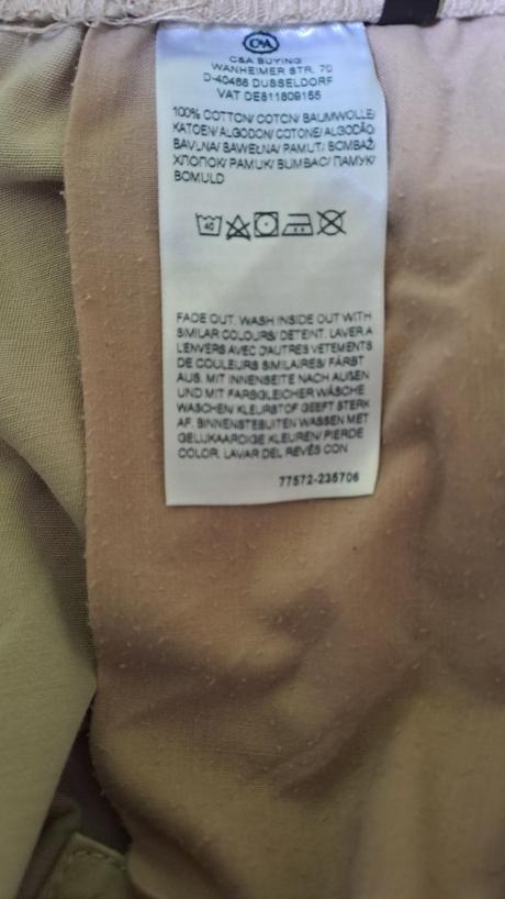 Kapsáčové  krátke nohavice, c&a,xl