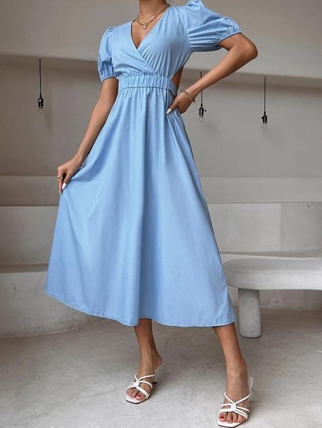 Saty backless blue, m