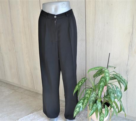 Elegantné čierne nohavice-46, 46