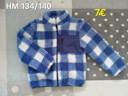 Teddy bunda 134/140, h&m,140