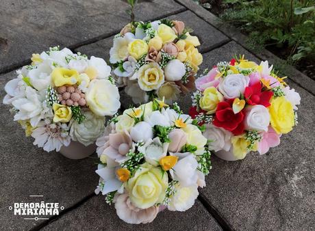 Voňavé mydlové kytičky,