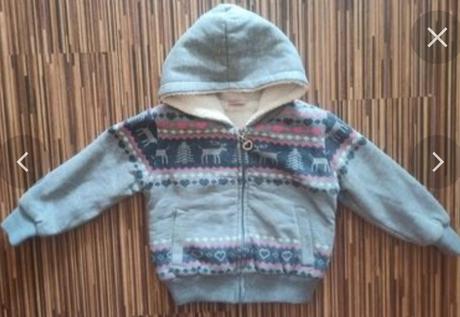 Oteplena mikina 98/104, 98