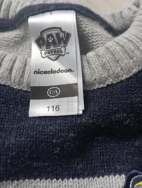 Svetrík paw patrol, c&a,116