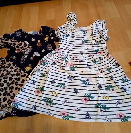 4x šaty, h&m,122
