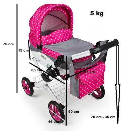 Kočík pre bábiky a taška, 