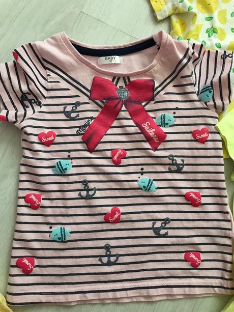 Tričenká s kratkym rukavom 10ks, h&m,86