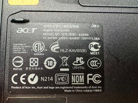 Notebook acer aspire mode darujem k objednavke, acer