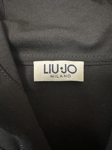 Čierna mikina na zips s volánikmi zn. liu jo, liu jo,l / m