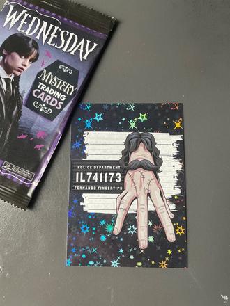 Wednesday trading cards,