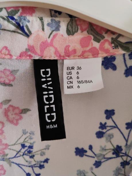 Kvietkovaná blúzka h&m, h&m,s