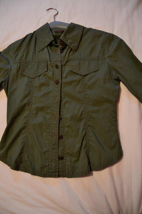 Khaki košieľka, s