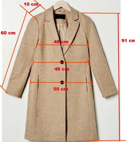 Novy dámsky kabát, sinsay,36