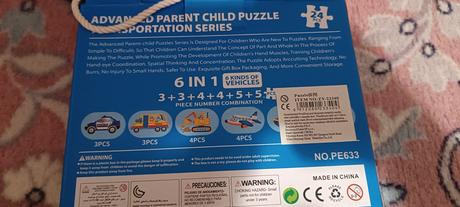 Puzzle doprava so zvieratkami, 