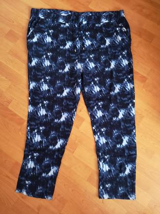 Voľné modré vzorované boho nohavice, f&f,s