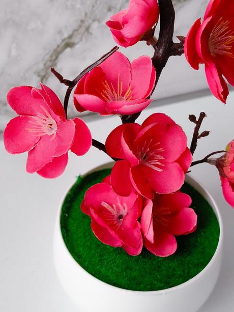 Umelá orchidea ružová kvet,