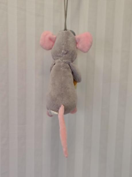 Plyšová sivá myška so syrom, paul import, 16 cm,
