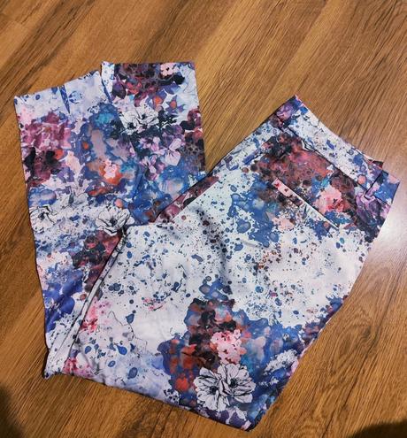 Kvietkované nohavice h&m, h&m,xs