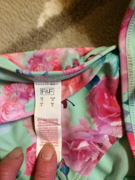 Plavky vrch75dd, nohavičky 40, f&f,40