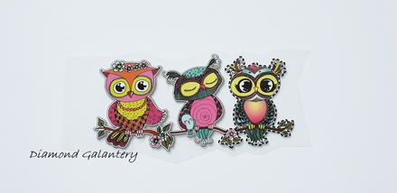 Nažehľovacia nálepka - sovičky 55 mm, 