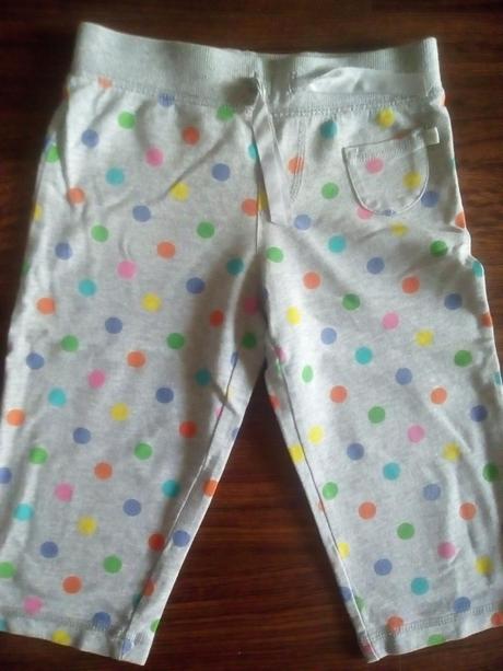Bodkované trojštvrťové tepláky , carter's,98