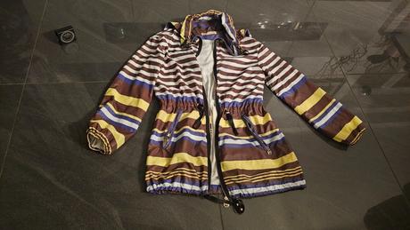 Talianska tenká šuštakova prechodna bunda, vetrovk, s