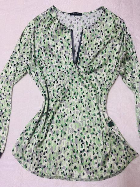 Zelená blúzka so zipsom zn. magenta, l / m