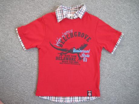 Tričko s efektom košele, c&a,98