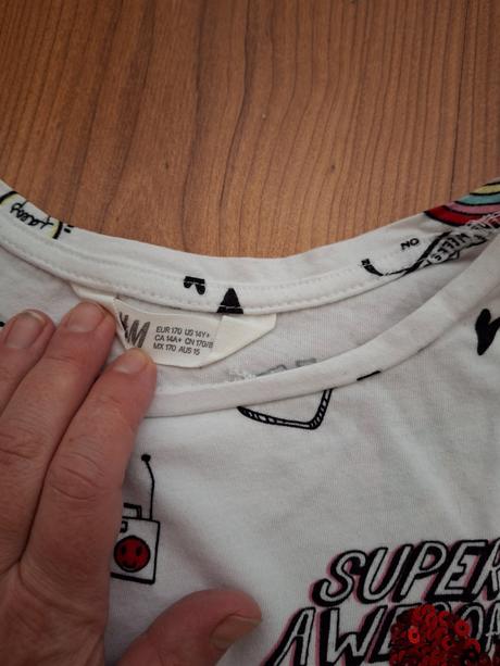 Dievčenské tričko, h&m,170