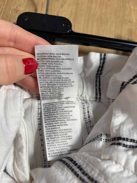 H&m bavlnene sortky, h&m,xs
