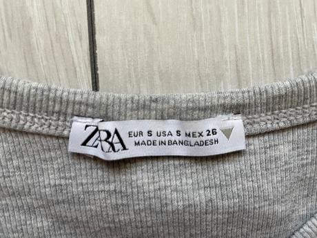 Nenosený croptop, zara,s