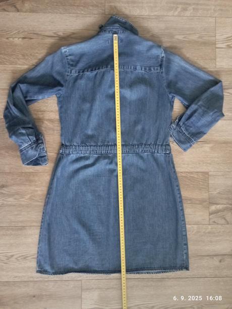 Riflové šaty na zapínanie (už s poštou), xs