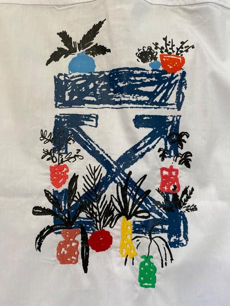 Biela košeľa s výšivkou, m