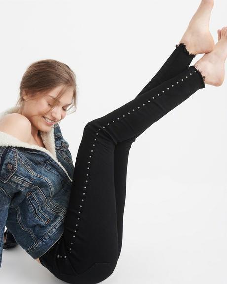 Vybijane  skinny s vysokym sedom a&f s/m, abercrombie&fitch,m / s