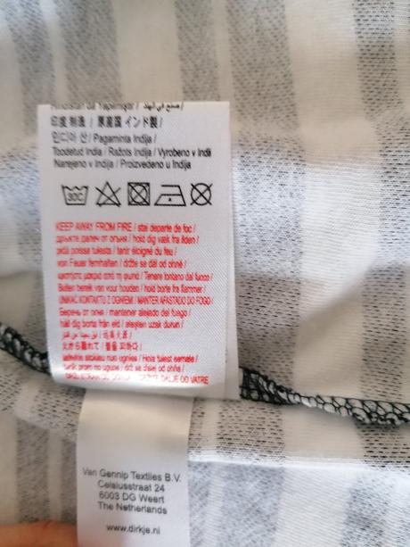 Bavlnená tenšia mikina dirkje s nápisom na chrbte, dirkje,116