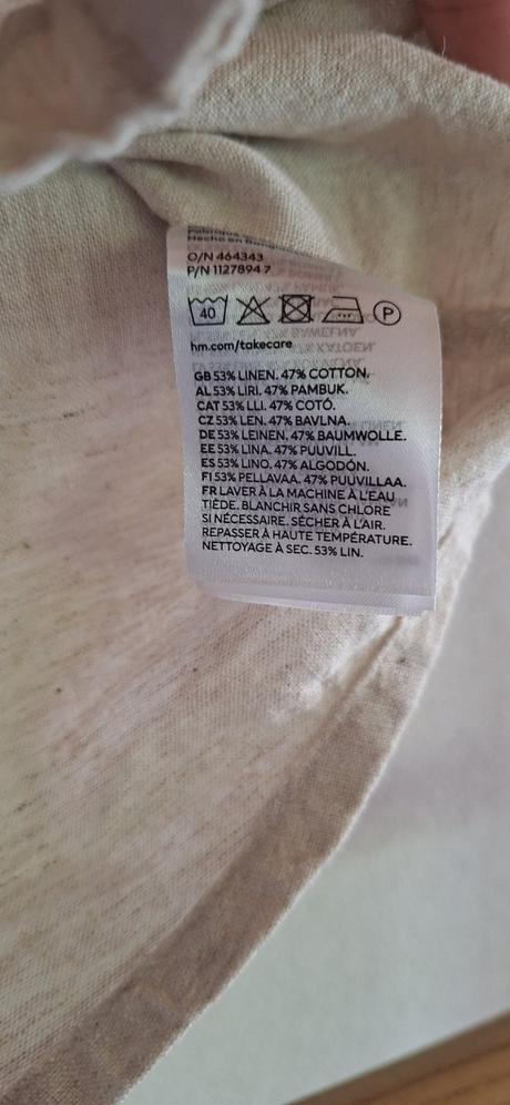 Ľanová košeľa, h&m,152