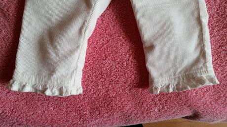 Menčestrové nohavice s volánikom, benetton,68