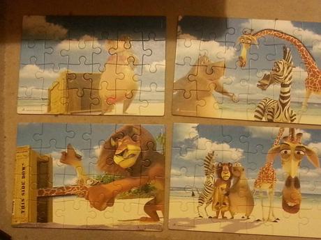 Puzzle madagaskar - 4 x 24 dielikov, 