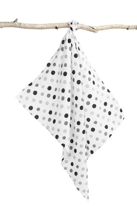 Sensillo mušelínová plienka bodky 70x80 cm,